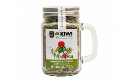Kiwi Kisan Window Rhododendron Himalayan Herbal Tea  Glass Jar  100 grams
